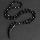 Ice Obsidian Wolf Tooth Courage Necklace Ice Obsidian Wolf Tooth Courage Necklace