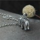 Sterling Silver Elephant Strength Necklace Pendant Sterling Silver Elephant Strength Necklace Pendant
