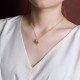 Sterling Silver Plated Gold Jade Clover Necklace Pendant Sterling Silver Plated Gold Jade Clover Necklace Pendant