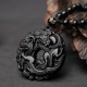 Black Obsidian Peace Pixiu Purification Pendant Black Obsidian Peace Pixiu Purification Pendant