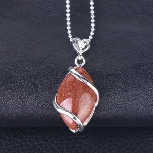 Marquise Crystal Stone Charm Necklace Pendant Marquise Crystal Stone Charm Necklace Pendant