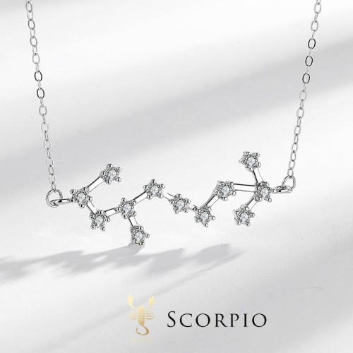 925 Sterling Silver Zodiac 12 Constellations Necklace 925 Sterling Silver Zodiac 12 Constellations Necklace