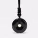 Lucky Coin Healing Crystal Gemstone Necklace