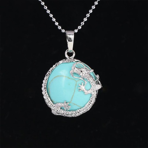 Chinese Dragon Quartz Crystal Healing Necklace Chinese Dragon Quartz Crystal Healing Necklace