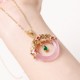 Green Chalcedony Peace Strength Necklace Green Chalcedony Peace Strength Necklace