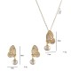 Tridacna Stone Pearl Butterfly Healing Necklace Set Tridacna Stone Pearl Butterfly Healing Necklace Set