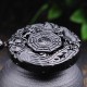 Bagua Dragon Phoenix Obsidian Fulfilment Necklace Bagua Dragon Phoenix Obsidian Fulfilment Necklace