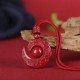Natural Cinnabar Luck Concentration Necklace Natural Cinnabar Luck Concentration Necklace