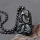 Black Obsidian Koi Fish Strength Beaded Necklace Black Obsidian Koi Fish Strength Beaded Necklace