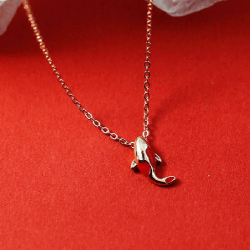 Copper Koi Fish Wealth Necklace Set Copper Koi Fish Wealth Necklace Set