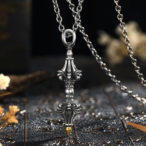925 Silver Dorje Vajra Strength Necklace 925 Silver Dorje Vajra Strength Necklace