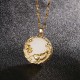 Natural Jade Koi Fish Lotus Luck Necklace Natural Jade Koi Fish Lotus Luck Necklace