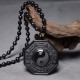Black Obsidian Stone Yin Yang Necklace Pendant Black Obsidian Stone Yin Yang Necklace Pendant