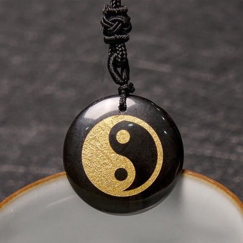 Amethyst Tiger Eye Green Aventurine Yin Yang Necklace Amethyst Tiger Eye Green Aventurine Yin Yang Necklace
