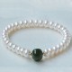 925 Sterling Silver Pearl Hetian Jade Aquamarine Necklace 925 Sterling Silver Pearl Hetian Jade Aquamarine Necklace