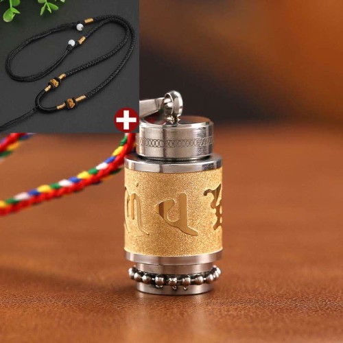 Tibetan Om Mani Padme Hum Wisdom Amulet Necklace Tibetan Om Mani Padme Hum Wisdom Amulet Necklace