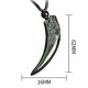 Black Obsidian Wolf Tooth Strength Necklace Pendant Black Obsidian Wolf Tooth Strength Necklace Pendant