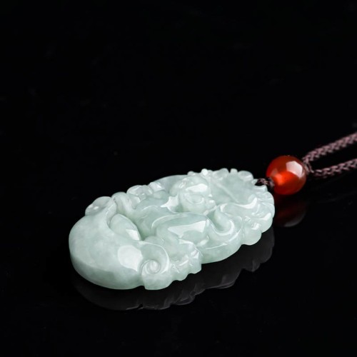 Natural Jade 12 Chinese Zodiac Success Necklace Pendant
