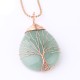 Natural Quartz Crystal Tree of Life Healing Necklace Pendant Natural Quartz Crystal Tree of Life Healing Necklace Pendant