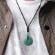 Lucky Coin Healing Crystal Gemstone Necklace