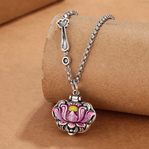 Tibetan Copper Lotus New Beginning Necklace Pendant Tibetan Copper Lotus New Beginning Necklace Pendant