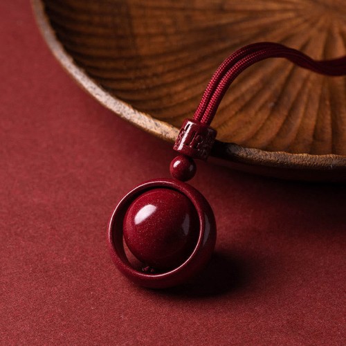 Cinnabar Om Mani Padme Hum PiXiu Blessing Necklace Pendant Cinnabar Om Mani Padme Hum PiXiu Blessing Necklace Pendant