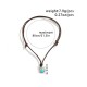 Round Turquoise Stone Protection Necklace Pendant Round Turquoise Stone Protection Necklace Pendant