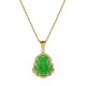 18K Gold Filled Laughing Buddha Jade Luck Necklace 18K Gold Filled Laughing Buddha Jade Luck Necklace