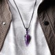 Natural Stone Pointed Pendant Necklace