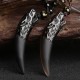 Ice Obsidian Wolf Tooth Courage Necklace Ice Obsidian Wolf Tooth Courage Necklace