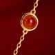 18K Gold Plated Hetian Jade Ruyi Cat Luck Set 18K Gold Plated Hetian Jade Ruyi Cat Luck Set