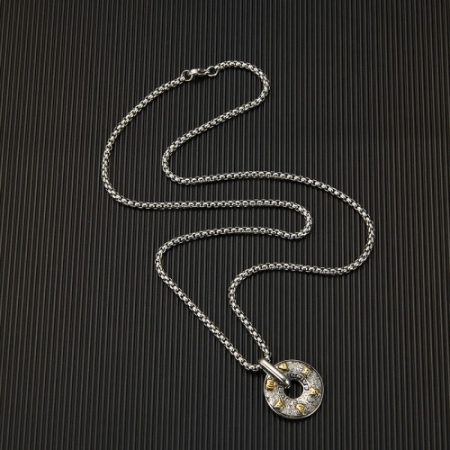 Tibetan Om Mani Padme Hum Peace Buckle Creativity Necklace Tibetan Om Mani Padme Hum Peace Buckle Creativity Necklace