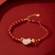 18K Gold Plated Hetian Jade Ruyi Cat Luck Set 18K Gold Plated Hetian Jade Ruyi Cat Luck Set