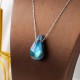 Labradorite Water Drop Healing Necklace Pendant Labradorite Water Drop Healing Necklace Pendant