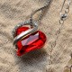 Love Heart Birthstone Healing Energy Necklace Love Heart Birthstone Healing Energy Necklace