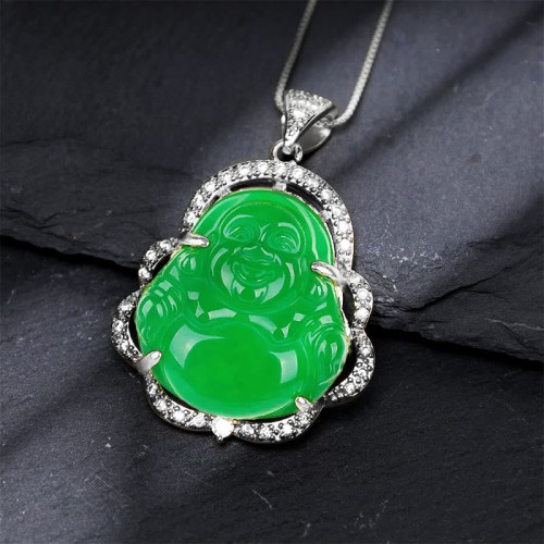 Good Luck Laughing Buddha Necklace Good Luck Laughing Buddha Necklace