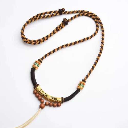 Handmade King Kong Knot Om Mani Padme Hum Necklace Pendant Handmade King Kong Knot Om Mani Padme Hum Necklace Pendant