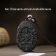 Zodiac Buddha Agarwood Peace Lotus Necklace Pendant