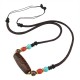 Tibetan Nine-Eye Dzi Bead Protection Necklace Tibetan Nine-Eye Dzi Bead Protection Necklace