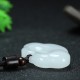 Tianshan Jade Golden Silk Abundance Necklace Pendant