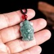 Green Jade God of Wealth Caishen Abundance Necklace Green Jade God of Wealth Caishen Abundance Necklace
