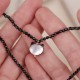 Black Spinel Cute Cat Motivate Choker Necklace Black Spinel Cute Cat Motivate Choker Necklace