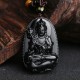 Black Obsidian Buddha Purification Necklace Black Obsidian Buddha Purification Necklace