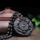 Bagua Dragon Phoenix Obsidian Fulfilment Necklace Bagua Dragon Phoenix Obsidian Fulfilment Necklace
