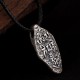 Tibetan 925 Silver Om Mani Padme Hum Necklace Pendant Tibetan 925 Silver Om Mani Padme Hum Necklace Pendant