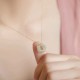 Hetian Jade Cyan Jade Floral Charm Necklace Pendant