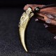 Black Obsidian Wolf Tooth Strength Necklace Pendant Black Obsidian Wolf Tooth Strength Necklace Pendant