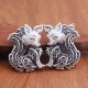 Tibetan Sterling Silver Fox Two-sided Blessing Necklace Tibetan Sterling Silver Fox Two-sided Blessing Necklace
