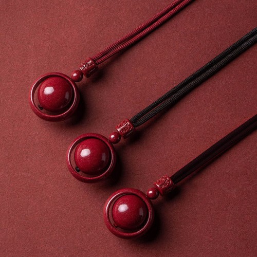 Cinnabar Om Mani Padme Hum PiXiu Blessing Necklace Pendant Cinnabar Om Mani Padme Hum PiXiu Blessing Necklace Pendant