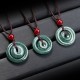 Green Jade Peace Buckle Abundance Necklace Green Jade Peace Buckle Abundance Necklace